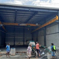 Construction crew working on a Pre Engineered Building